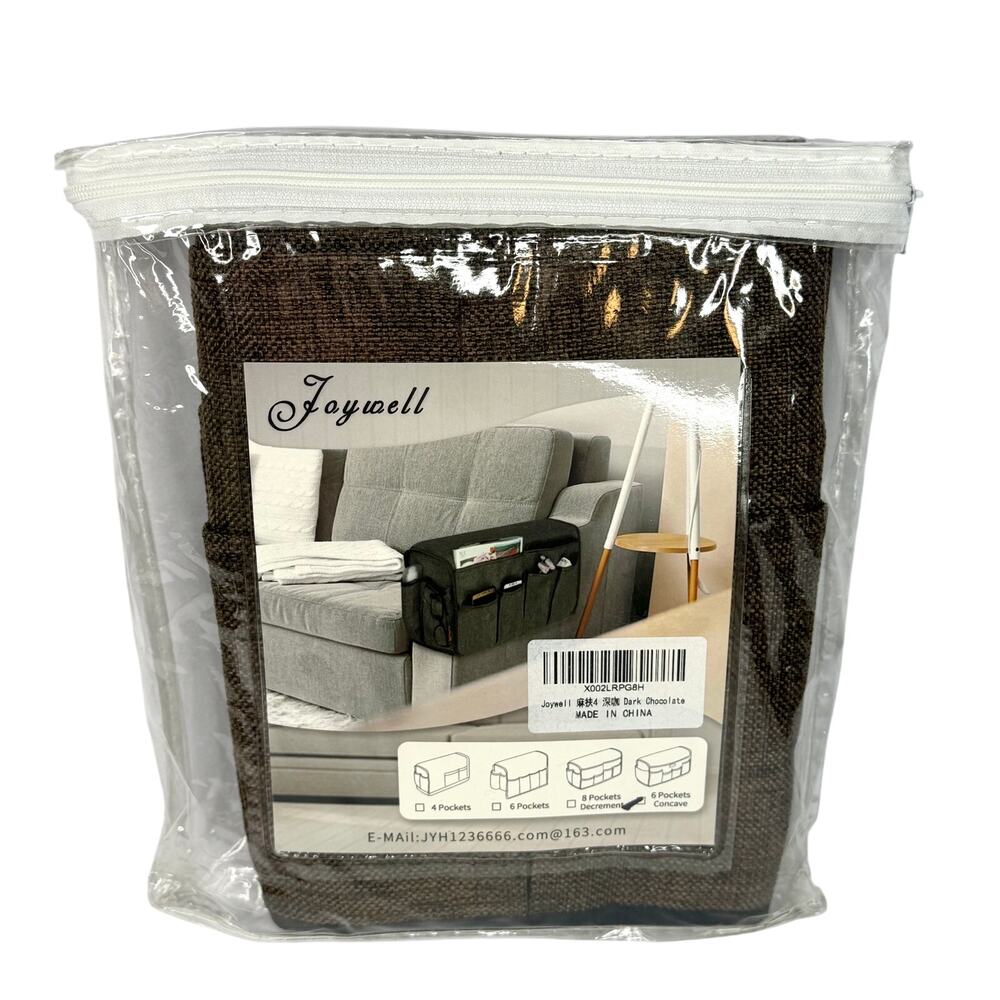 Joywell Dark Chocolate 6 Pocket Armrest Organizer